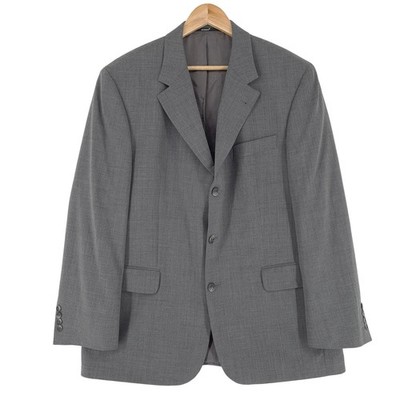 Digel Herren Blazer Sakko Schurwolle Sport Jacket Grau EU 52 UK/US 42R