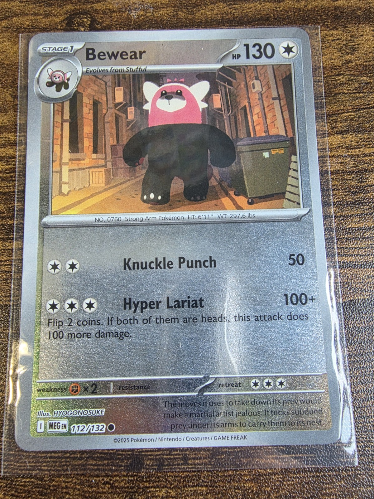 Bewear 112/132 Me01: Mega Evolution Reverse Holo