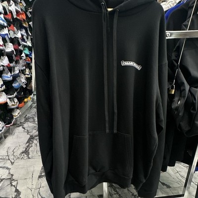 Chrome Hearts Las Vegas Cross Logo Graphic Black Pullover Hoodie Men's XXL