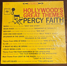 Percy Faith Hollywood's Great Themes Columbia LP 12" Black Vinyl Stereo CS 8583