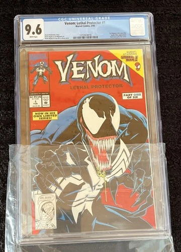 Venom Lethal Protector 1 Retired Breakout Label -1st Solo Title- CGC Graded 9.6