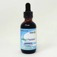 Nutra Biogenesis Methyl Factors | B12 & Folate Drops | Sugar-Free | 2 fl oz