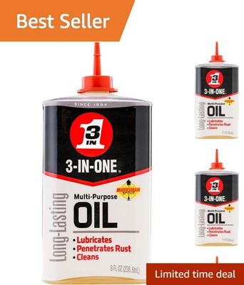 Multi-Purpose Oil 8 Oz with Controlled Dispensing - Ideal for Rust Protection