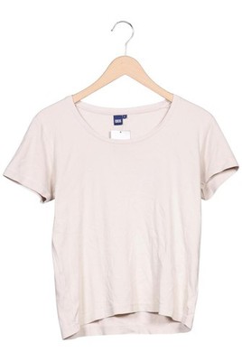 CECIL T-Shirt Damen Shirt Kurzärmliges Oberteil Gr. L Baumwolle Beige #fgf83xh