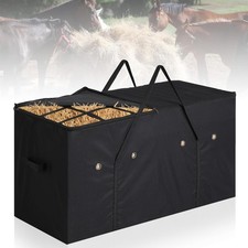 Heavy Duty Hay Bale Storage Bag, Waterproof, Foldable, Slow Feed Top