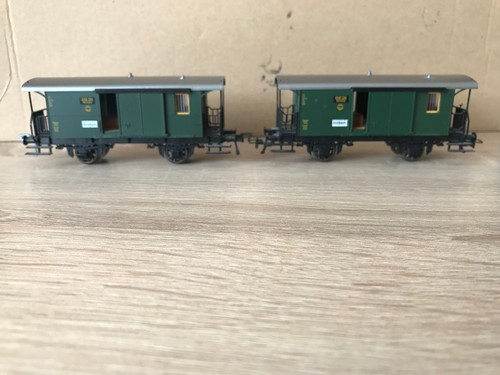 Roco  2X 44809 H0 Gepäckwagen DRG Märklin Radsatz 3 Leiter Wechselstrom | Condition: Gebraucht