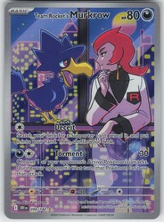 Team Rocket's Murkrow 200/182 Destined Rivals Illustration Rare