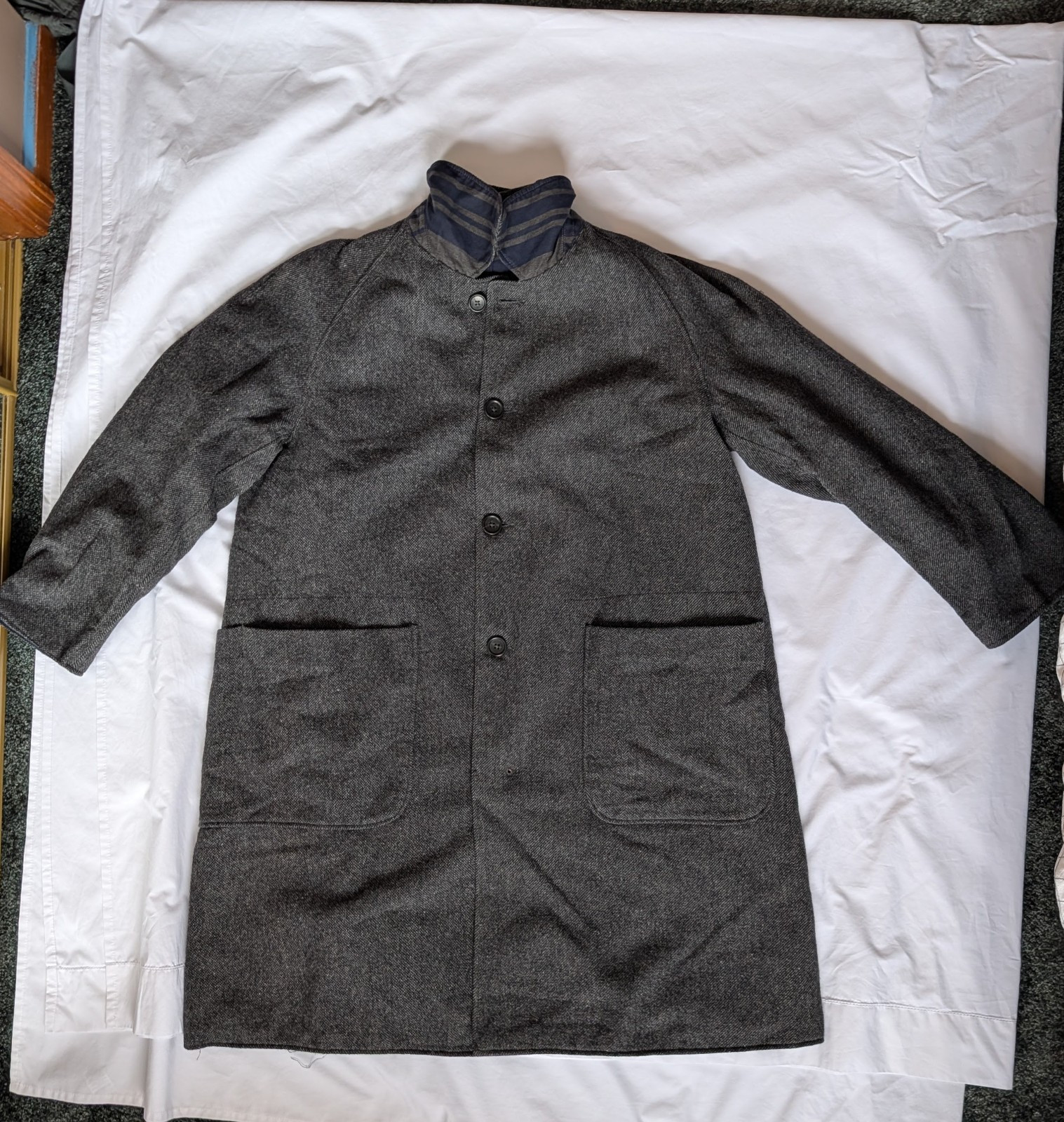 Engineered Garments Wool Reversible Coat - Medium - image 1