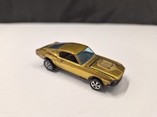 Hot Wheel Redline Early Painted Tail Gold Custom Mustang With Deep Dish