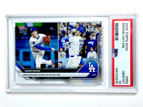 2025 Topps Now SHOHEI OHTANI #884 NLCS - PSA-10 Los Angeles DODGERS