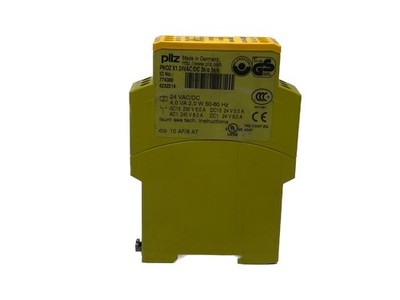 USED Pilz 24V AC/DC 3 N.O 1 N.C Safety Relay Module PNOZ X1