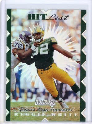 Reggie White 1996 Donruss Hit List XXXX Rare executive sample not promo version