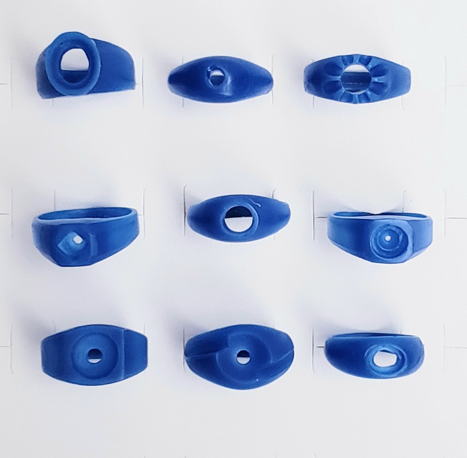 Lot Of 9 Assorted Ring For Cabs. Wax Patterns For Lost Wax Casting 25-114