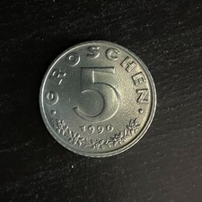 Austria - 5 groschen - 1990 coin - 2