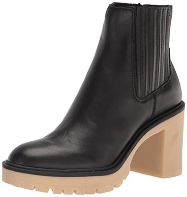 Dolce Vita womens Caster H20 Chelsea Boot, Black Leather H20, 8.5 US