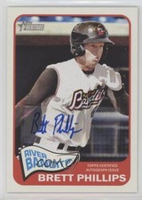 2014 Topps Heritage Minor League Edition Real One Brett Phillips Auto 0aa
