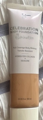 IT Cosmetics Celebration Body Foundation Illumination Medium 3.4oz Transfer Res 
