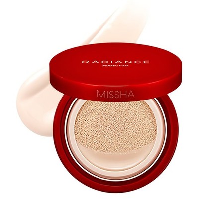 K-beauty MISSHA Radiance Perfect Fit Cushion Foundation LSF 50 PA+++, 15g