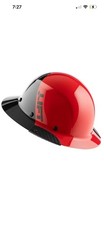 Lift Safety HDF50-20RD Dax 50/50 Fiber Full Brim Hard Hat Red-Black 
