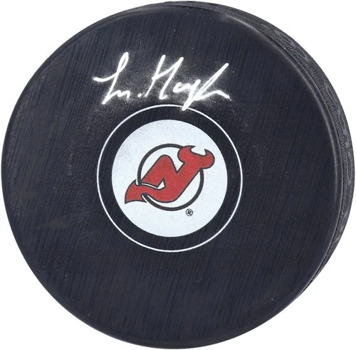 Luke Hughes New Jersey Devils Signed Hockey Puck