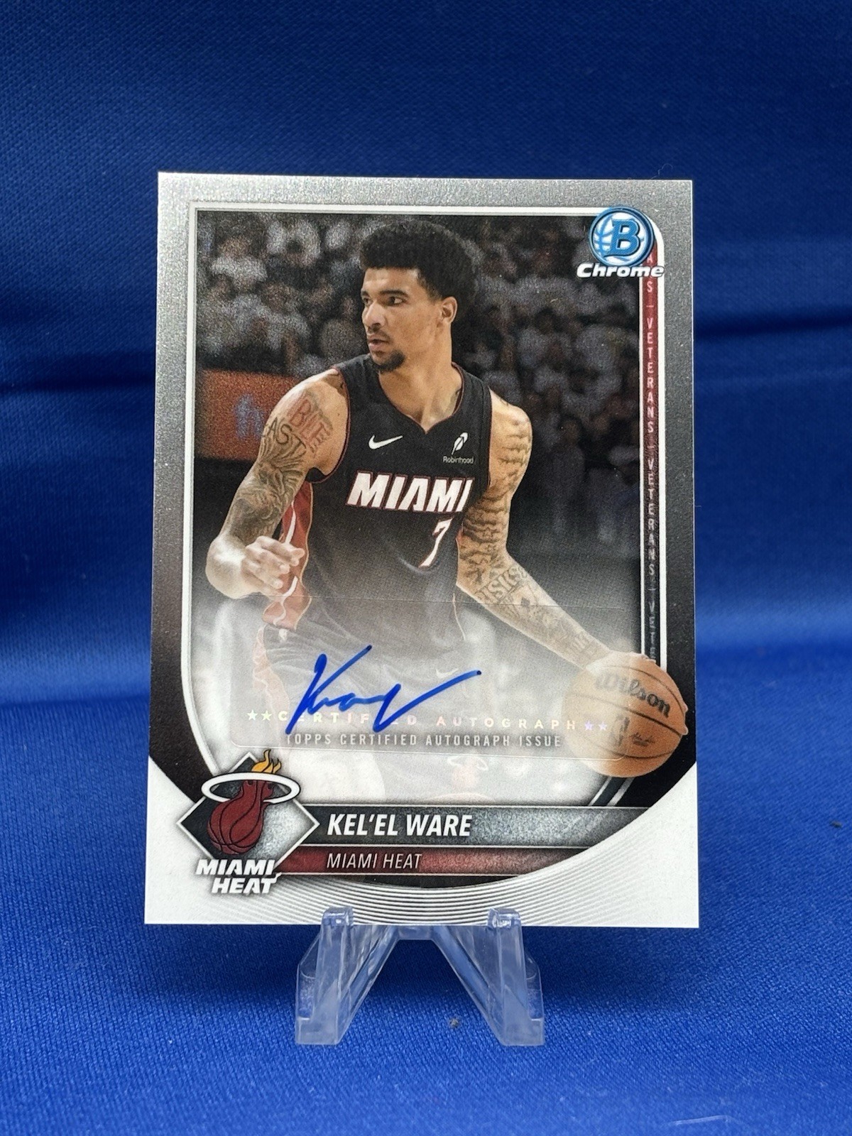 Topps Bowman 2025-26 Kel'el Ware Heat Chrome Autographs Auto #BCA-KW
