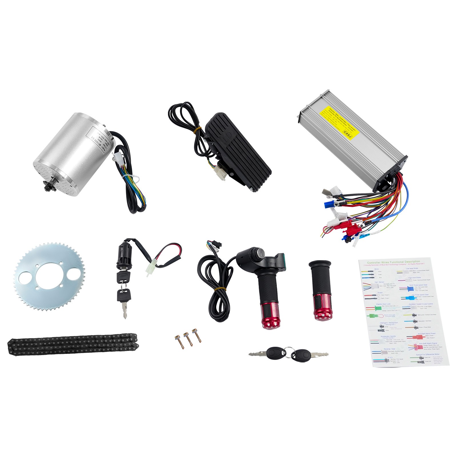 Kit motore elettrico 1800W per E-Bike foto 6