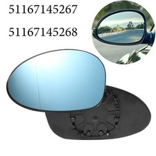 Au&szlig;enspiegelglas 2x Beheizbar Blau f&uuml;r BMW 1er E87 3er E90 E91 Satz Neu