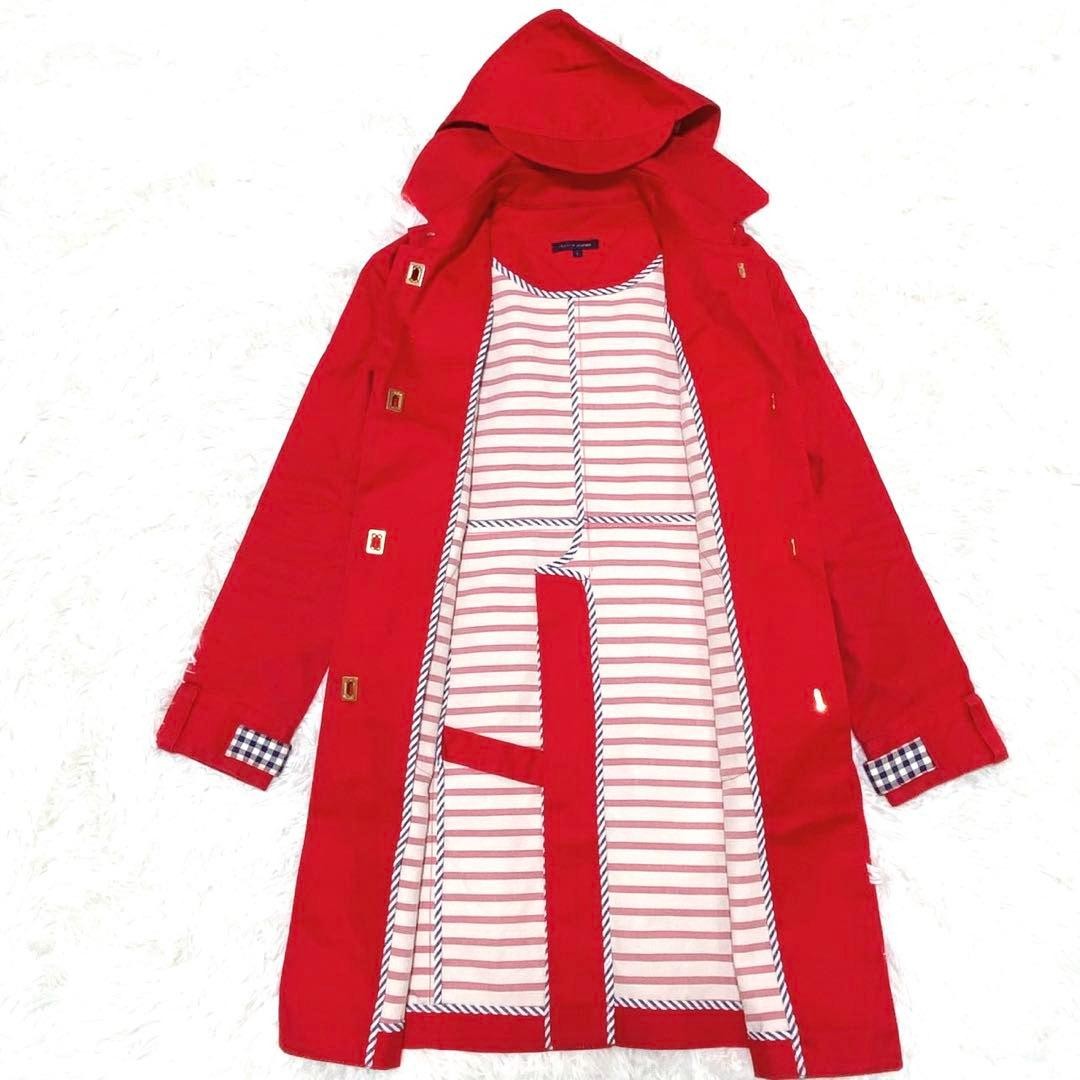 Tommy Hilfiger Cotton Trench Coat Hooded Unisex S (US XS) 100% Former Used thumbnail 4