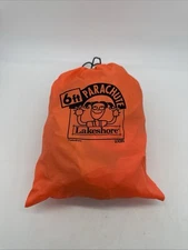 Lakeshore 6 Foot Parachute with Bag Preschool Rainbow Colors Very Sturdy