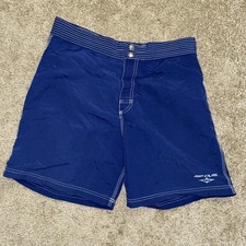 Vtg Rip Curl Board Shorts Mens 32 Blue Solid Swim Trunks Surf