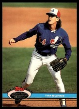 Tim Burke 1991 Stadium Club #514 Expos MLB READ FREE SHIPPING AutographDen