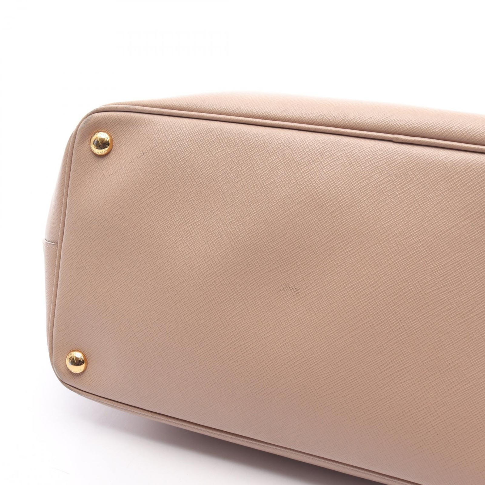 PRADA SAFFIANO Galleria Tote Handbag leather Pink Triangle logo Used Women thumbnail 6