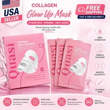 Quasi Salmon PDRN Collagen Face Mask 4Pack Korean Hydrating Gel Mask Cream serum