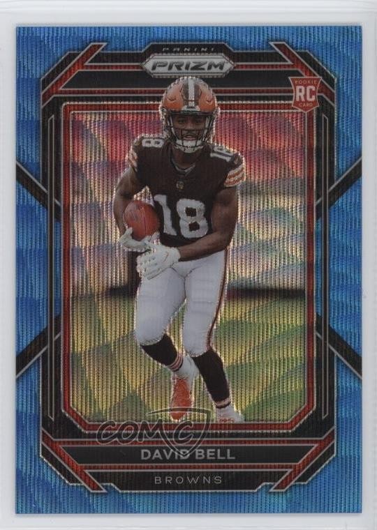 2022 Panini Prizm Rookies Blue Wave Prizm /199 David Bell #334 Rookie RC