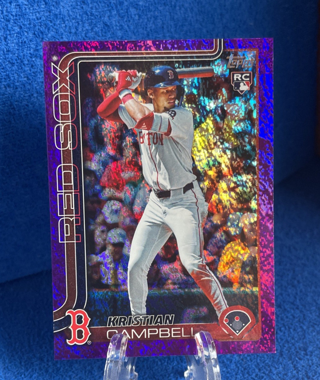 2025 Topps Update Series - Kristian Campbell #US1 Purple Rainbow Foil /250 (RC)