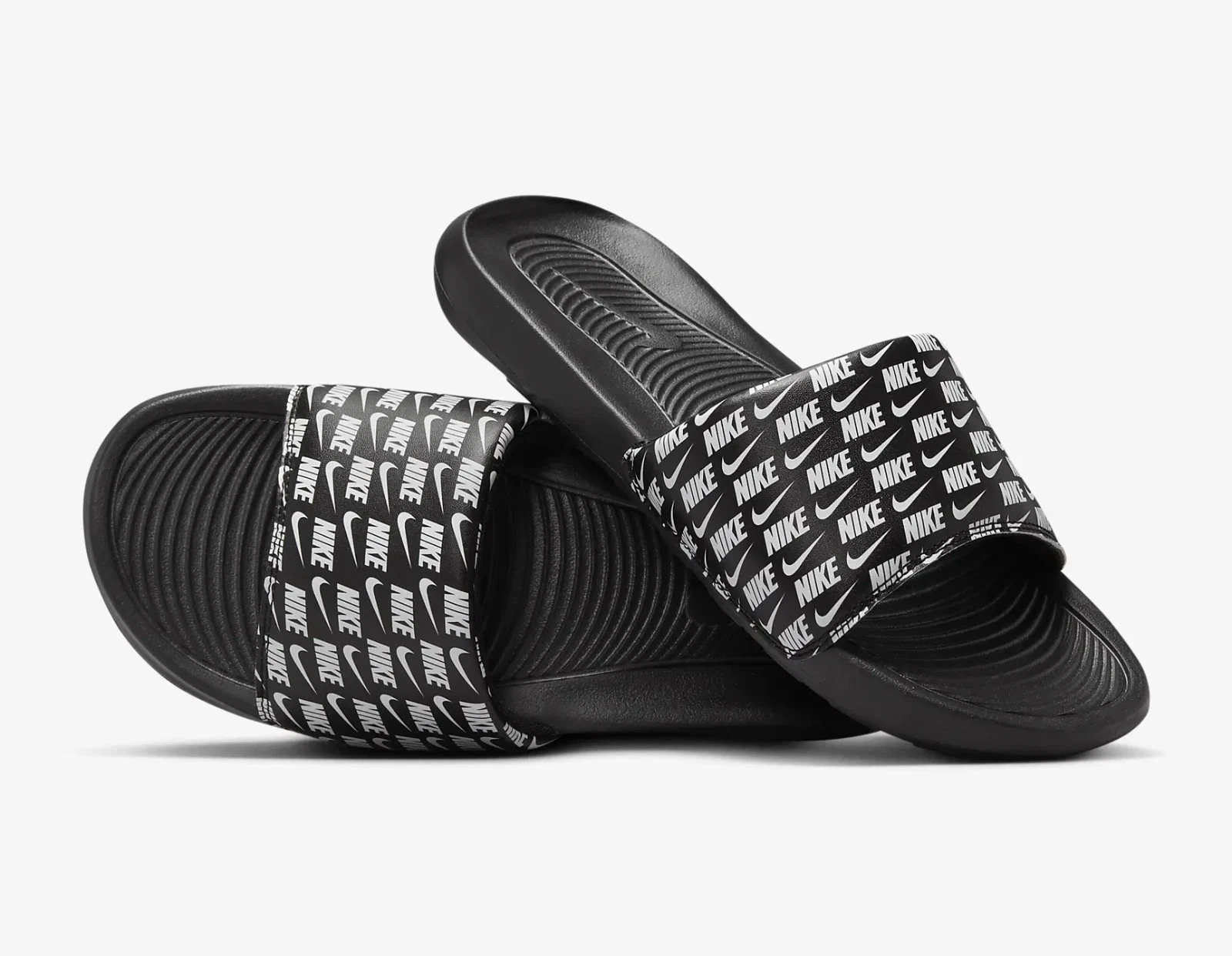 NIKE VICTORI ONE Unisex Slides Print All Over Sandals CN9678-006 Size 10