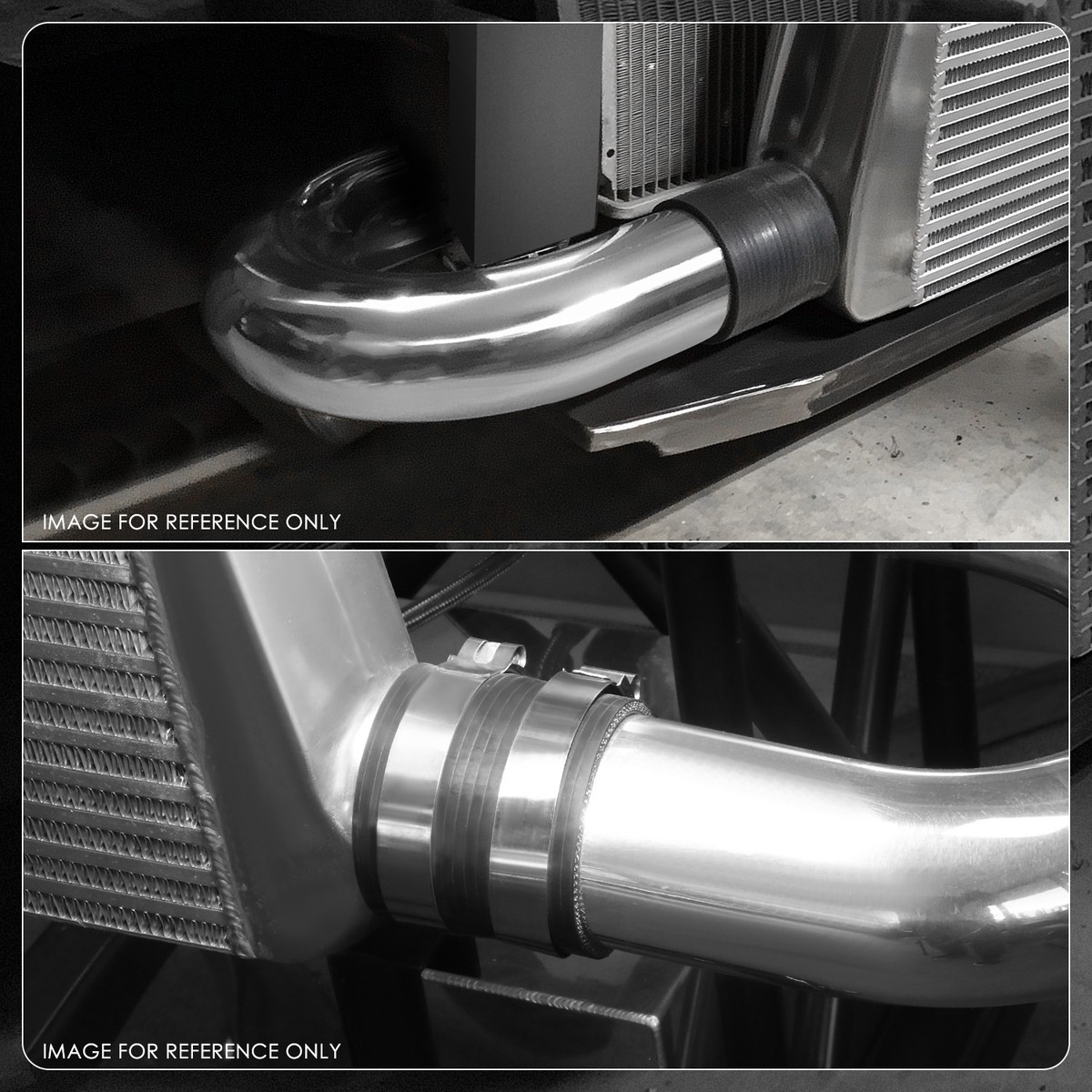 Universal 180 Degree U Bend Aluminum Turbo Intercooler Pipe 2.38in/60mm OD