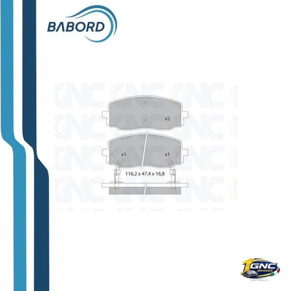 GNC P1295 Set BremsbeläGe Vorne FüR Hyundai I10 Kia Picanto I PA I SA 04--image