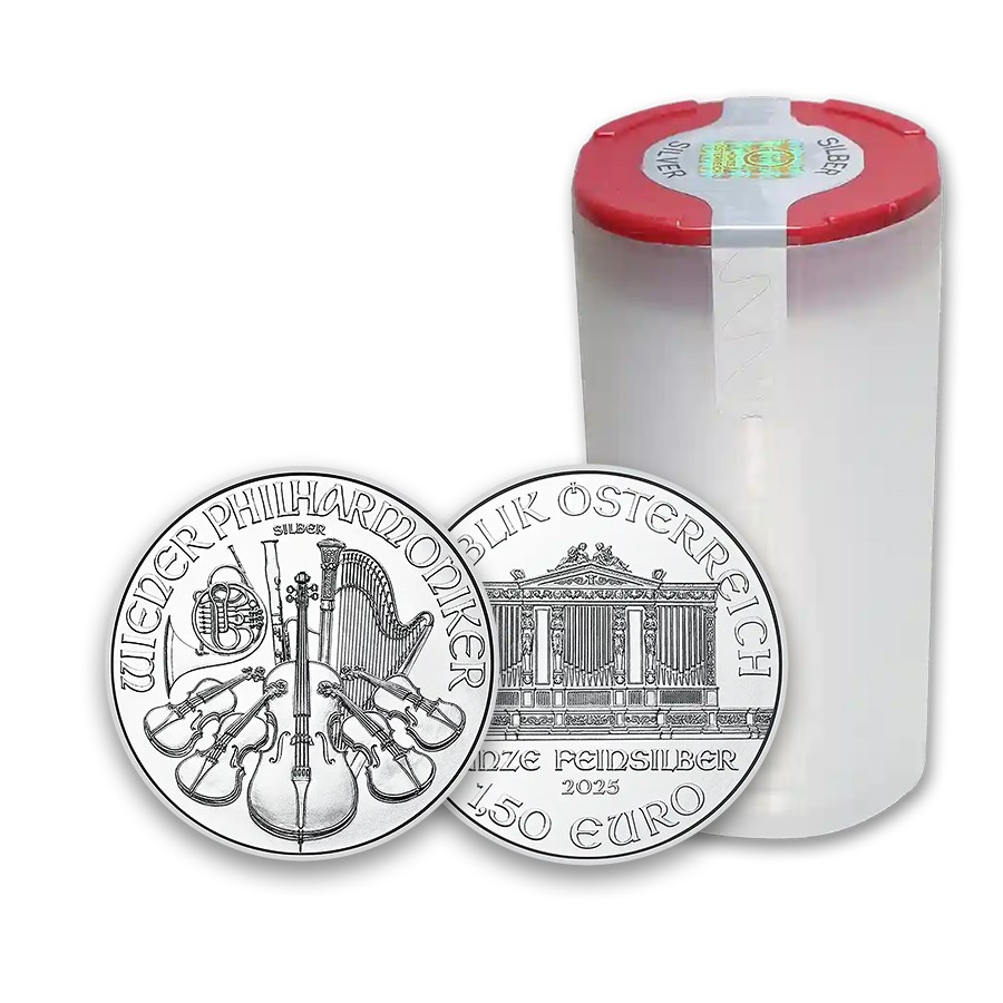2025 1 oz Austrian Silver Philharmonic - Tube of 20
