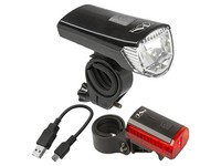 M-Wave Atlas K 11 USB Fahrradlicht LED Set Front RüCklicht
