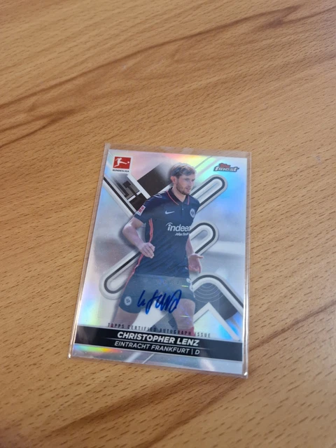 Topps Bundesliga Finest 2021 22 Auto Autograph Autogramm Christopher Lenz base