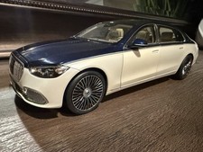 Norev 1:18 Mercedes-Benz Maybach S680 in Blue Metallic/White Metallic 183473