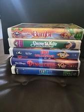 Disney Black Diamond Masterpiece VHS. Lot Of 5 Disney Classics.