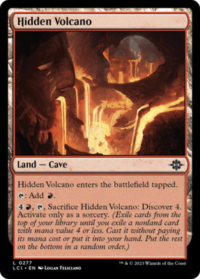 x4 Hidden Volcano LCI MTG 277 COMMON M/NM 4x