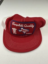 Nostalgic Vintage K-Products Mesh Trucker Hat - Red - Campbells Soup Paris Texas