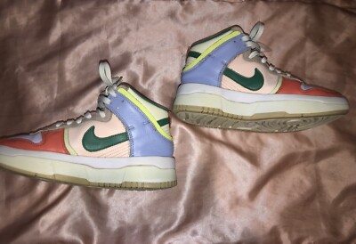 nike dunk high rebel cashmere green noise