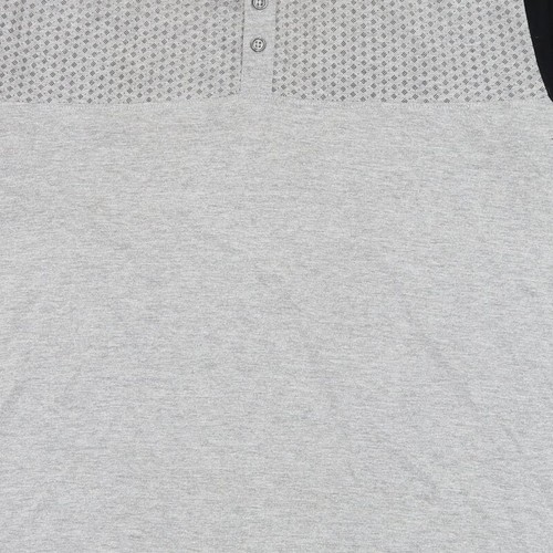 Twisted Soul Mens Grey Cotton Blend Polo Size L Collared Pullover - Picture 10 of 12