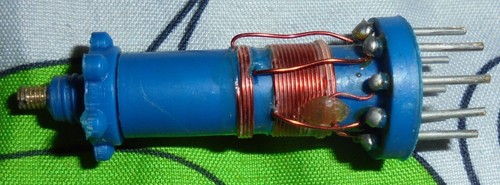 DENCO MAXI Q RADIO COIL ~ TRANSISTOR RANGE ~ BLUE - 4T ~ NOVAL PLUG IN - Zdjęcie 3 z 5