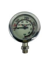 Promate Scuba Dive Brass SPG Pressure Gauge Dual BAR and PSI Readings Italy