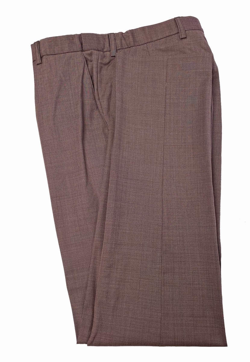 ウルフ Allure Men Burgundy Red Suit Pants Slim Fit Regular Rise 32-33